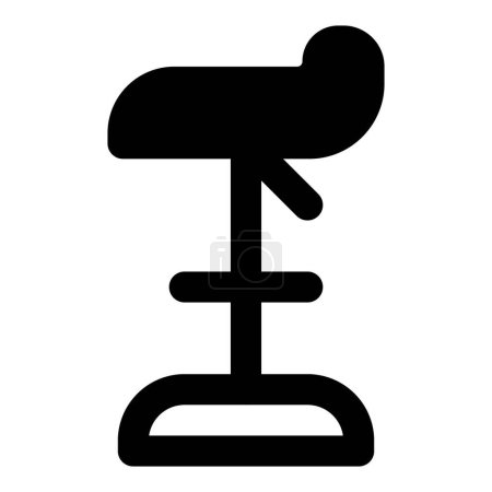 Illustration for Stylish bar stool with adjustable seat. - Royalty Free Image