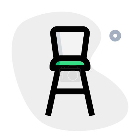 Illustration for Spectator chair or bar stool. - Royalty Free Image