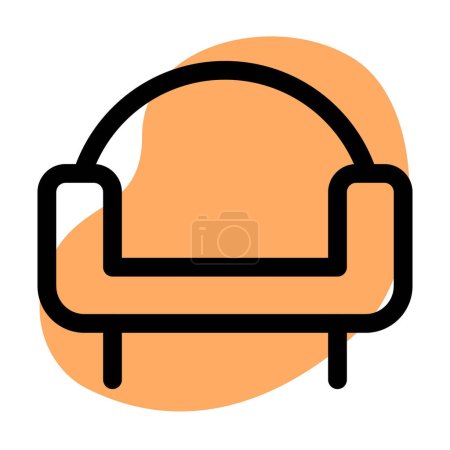 Illustration for Stylish armchair for living area. - Royalty Free Image