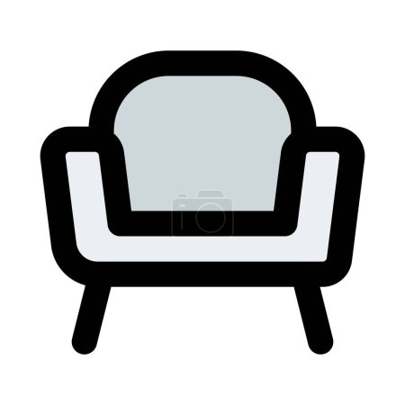 Illustration for For the living room, a stylish armchair. - Royalty Free Image