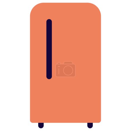 Téléchargez les illustrations : Grand réfrigérateur avec différents compartiments - en licence libre de droit