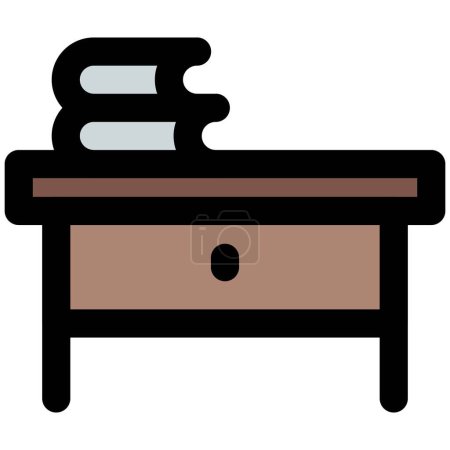 Téléchargez les illustrations : Utilisation du bureau dans le bureau pour le travail - en licence libre de droit