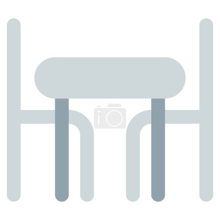 Téléchargez les illustrations : Petite table en bois pour la salle à manger. - en licence libre de droit