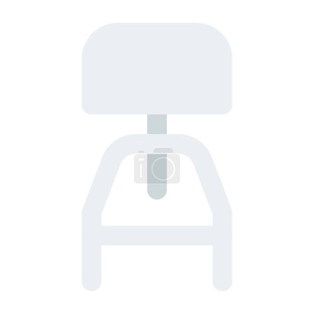 Illustration for Revolving stool placed at the patient's bedside. - Royalty Free Image