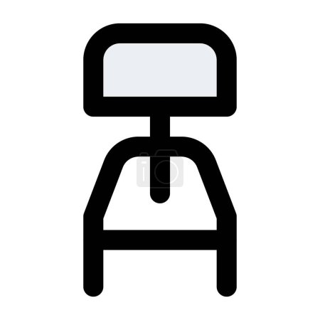 Illustration for Revolving stool placed at the patient's bedside. - Royalty Free Image