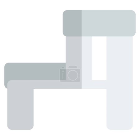 Illustration for Footstep double matting tool in hospital. - Royalty Free Image