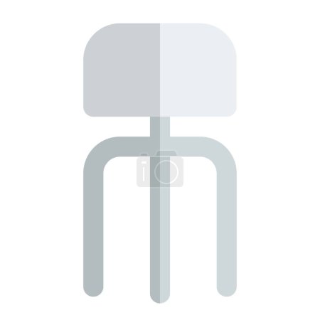 Illustration for Tall revolving stool for hospitals' visitors . - Royalty Free Image