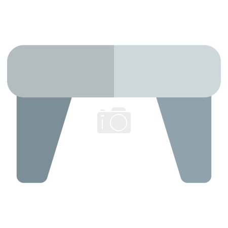 Illustration for Footstool used to elevate the foot. - Royalty Free Image