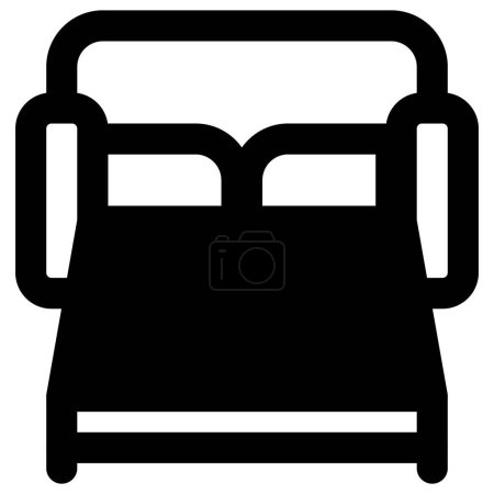 Illustration for Convertible sleeper sofa for small spaces - Royalty Free Image