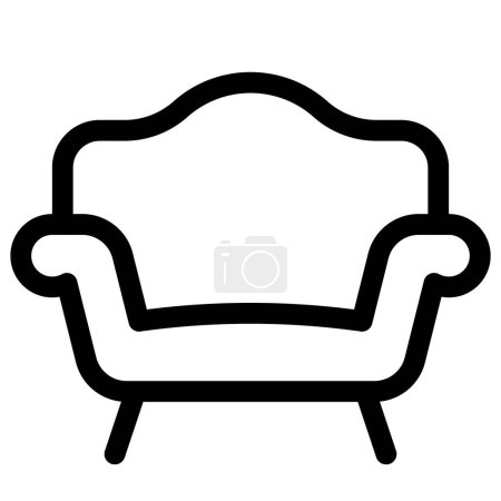 Wide backrest sofa with cushioning