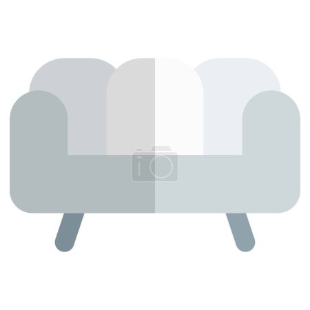Illustration for Minimal design couch for living space - Royalty Free Image
