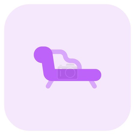 Illustration for Upholstered sofa in the shape of a chair. - Royalty Free Image