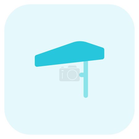 Illustration for Parasol used for offering shade at beaches. - Royalty Free Image
