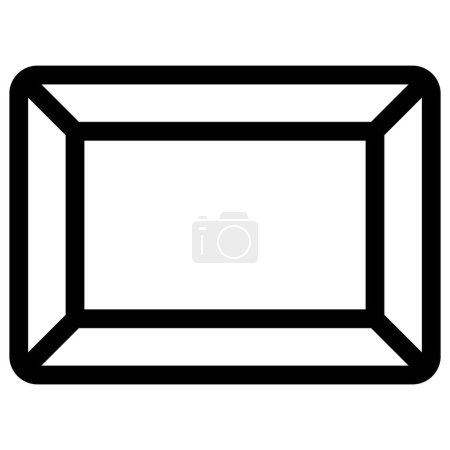 Illustration for Traditional wooden frame for photograph. - Royalty Free Image