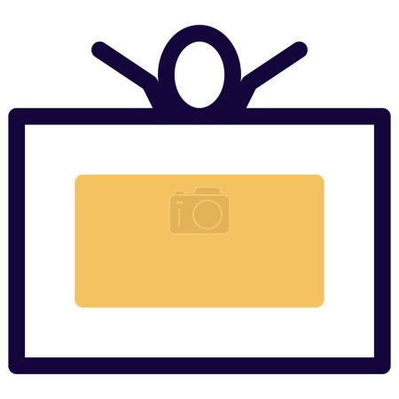 Illustration for Photo frame, used to display pictures. - Royalty Free Image
