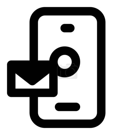 Téléchargez les illustrations : Transferts de messages indésirables dans un smartphone - en licence libre de droit
