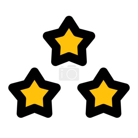Illustration for Use of stars in rating of products - Royalty Free Image