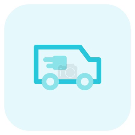 Illustration for Shipping car in use for goods transportation - Royalty Free Image