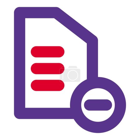 Illustration for Files not in use deleted for storage - Royalty Free Image