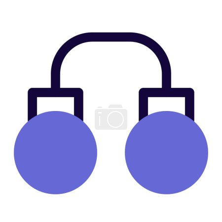 Illustration for Handcuffs used for arresting the prisoners - Royalty Free Image