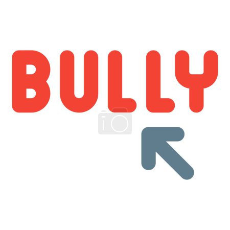 Illustration for Bullies in digital world caused harm to others. - Royalty Free Image