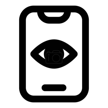 Téléchargez les illustrations : Smartphone tracker fonctionne comme témoin oculaire - en licence libre de droit