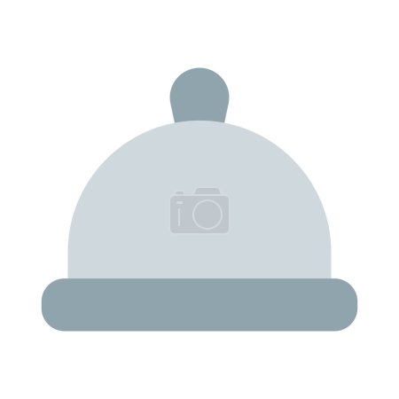 Illustration for Cloche, a dish covering utensil. - Royalty Free Image