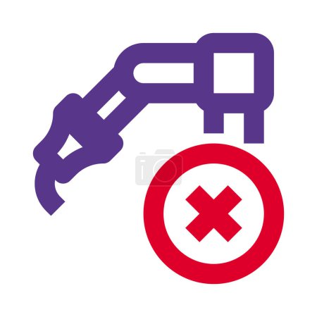 Illustration for Mechanical arm being dismantled for repair. - Royalty Free Image