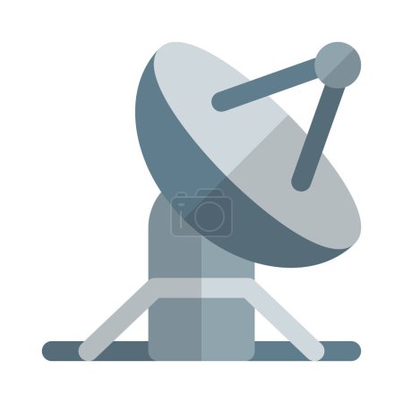 Illustration for Antenna for sending or receiving satellite signals. - Royalty Free Image