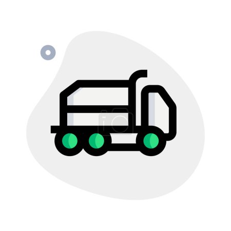Illustration for Truck or dumper used for transporting supplies. - Royalty Free Image