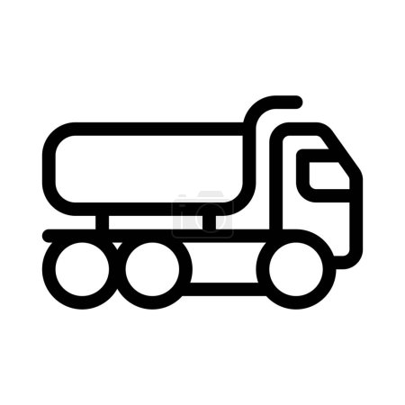 Illustration for Transporting oil in bulk with a tanker. - Royalty Free Image