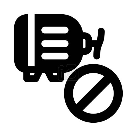 Téléchargez les illustrations : Interdiction d'utiliser une dynamo ou un moteur électrique. - en licence libre de droit