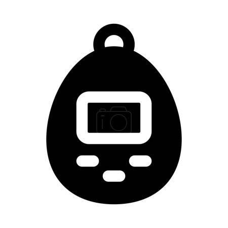 Téléchargez les illustrations : Tamagotchi, un petit jouet portable avec écran. - en licence libre de droit