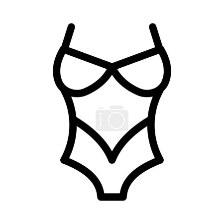 Illustration for Two piece garment designed for swimming. - Royalty Free Image