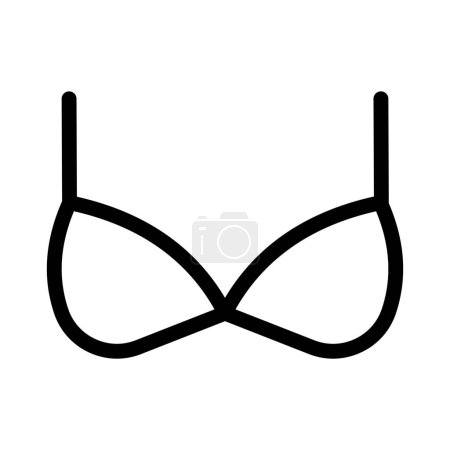 Illustration for Convertible bra with adjustable or removal straps. - Royalty Free Image