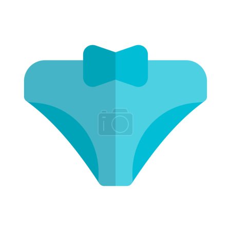 Illustration for Low waist underwear with bow design. - Royalty Free Image
