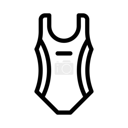 Illustration for Female beachwear or swimming attire. - Royalty Free Image