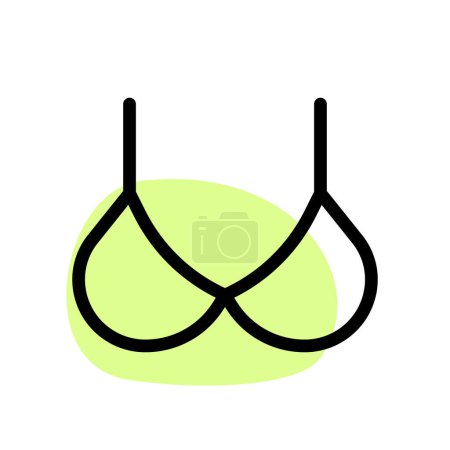 Illustration for Comfortable bra used for underclothing. - Royalty Free Image