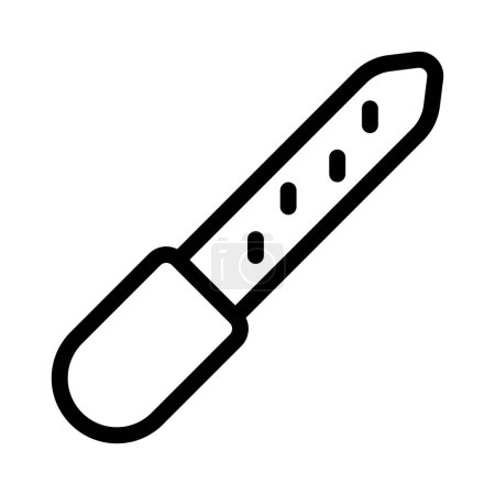 Téléchargez les illustrations : Lime à ongles un outil utilisé pour broyer doucement vers le bas et façonner les bords des ongles - en licence libre de droit