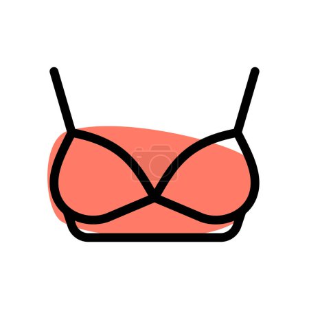 Illustration for Pushup bra designed for women comfort. - Royalty Free Image