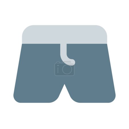 Illustration for Roomy boxer shorts with elastic waistbands. - Royalty Free Image
