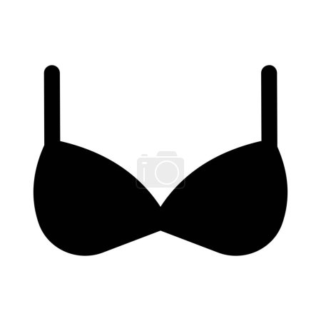 Illustration for Convertible bra with adjustable or removal straps. - Royalty Free Image