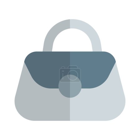 Illustration for Handled purse used to carry personal items. - Royalty Free Image