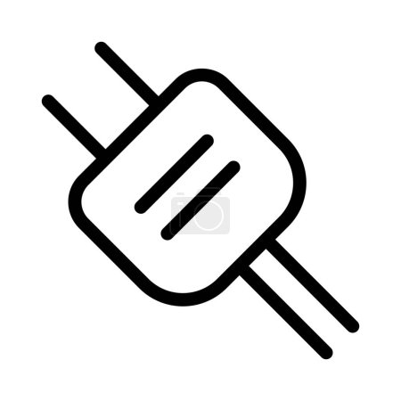 Illustration for Physical connectors for data or power flow. - Royalty Free Image