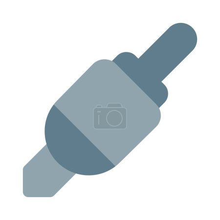 Illustration for Plug or socket used for audio connections. - Royalty Free Image
