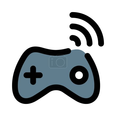 Ilustración de Controlador inalámbrico para juegos en varias plataformas. - Imagen libre de derechos
