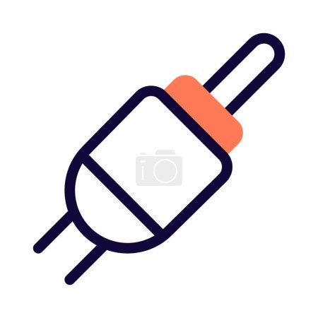 Illustration for Plug or socket used for audio connections. - Royalty Free Image
