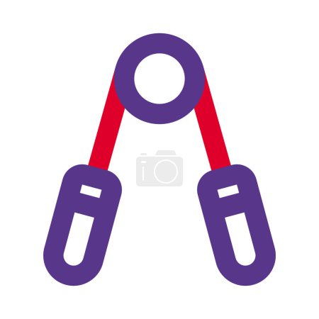 Illustration for Hand grip exercise for strengthening fingers layout - Royalty Free Image