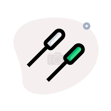 Illustration for Acupuncture therapy needles isolated on a white background - Royalty Free Image
