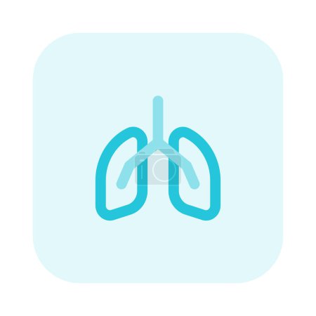 Ilustración de Los pulmones son un par de órganos esponjosos llenos de aire ubicados a ambos lados del pecho (tórax
) - Imagen libre de derechos